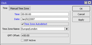 System Clock screenshot